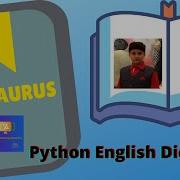 English Dictionary Project Using Python And Json File