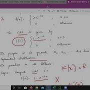 Random Variate Generation Part 1 Inverse Transform Technique Exponential Uniform