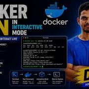 How To Run Container In Interactive Mode Docker Devops Python Programming