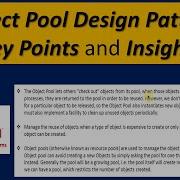 Mastering Object Pool Design Pattern Key Points And Insights