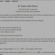 B Game With Doors Codeforces Java Problem Solving