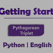 Pythagorean Triplet Module Basics Of Programming In English Python Video 18