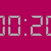 20 Seconds Timer HD No Copyright Hot Pink Screen Beep