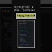 Text Highlight Effect In CSS