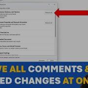 Удалить все отслеживаемые изменения и все комментарии одновременно в Microsoft Word