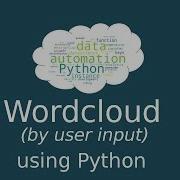 Wordcloud From User Input Python Script