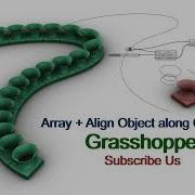 Rhino Grasshopper Tutorial Array Align Object Along Curve