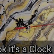 97 TikTok It S A CLOCK Gold BLOOM SWIPE Amazing ACRYLIC PAINT Technique Cheap IKEA Base Clock