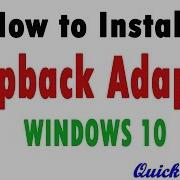 How To Install Loopback Adapter In Windows 10
