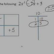 Box Method Of Factoring When A Is Greater Than 1