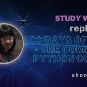 NelieX Shonahoang Replit Com 100 Days Of Code The Complete Python Course Day 1