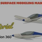 Advance Surface Modeling Made Easy In Fusion 360 CAD Airplane