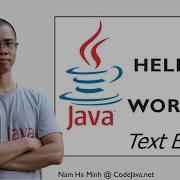 Java Hello World For Beginners JDK 8 Text Editor Javac Java Command Line Tools