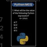 Python Interview Mcq 7 Questions Pythonmcq Shorts