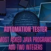 Program To Add Two Integers In Java Eclipse Selenium Java