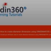 How To Create Diameter Dimension Using DIMDIAMETER Command