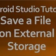 Android Studio Tutorial 47 Save A File On External Storage