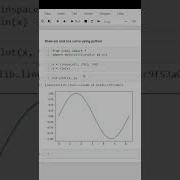 Draw Sin And Cos Curve With Python Python Tutorial Python Coding Shorts