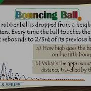 Bouncing Ball Maths Question Sequences Series