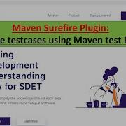 Maven Surefire Plugin Execute Testcases