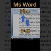 How To Convert Word File To Pdf Msword Ms Word Tips And Tricks