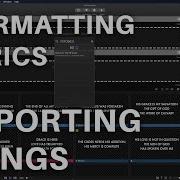 4 1 Importing Songs Formatting Lyrics