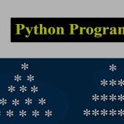 Printing Stars In Pyramid Shape Triangle Python Pattern Program