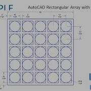 AutoCAD Rectangular Array With 3P Circles