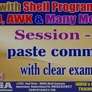 LINUX Classes Session 40 Paste Command With Clear Examples By Mr DURGA Sir