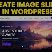 How To Create Image Slider In WordPress Easy Tutorial
