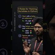 3 Rules For Naming Variables In Python Python NesoAcademy QuickConcepts