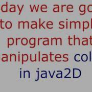 Java2D Tutorial 2 Part 1