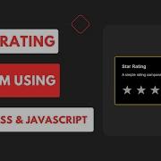 Star Rating Using HTML CSS And JavaScript