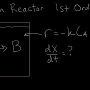 Batch Reactor 1st Order Isothermal Reaction