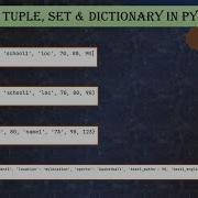 Difference Between List Tuple Set And Dictionary In Python