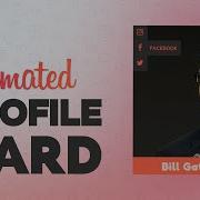 Profile Card Hover Effect Using HTML CSS