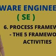 6 Process Framework 5 Framework Activities SE