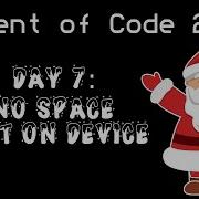Day 7 No Space Left On Device AOC2022 Python