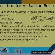Lecture 47 Runtime Environment