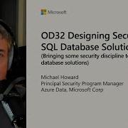 Designing Secure Azure SQL Database Solutions OD32
