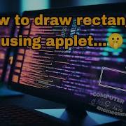 How To Draw Rectangle Using Applet Program Java Programming Learn With Sanju Diploma
