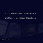 UR 1056 L Dataset Viewing And AXS4 App V1