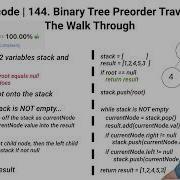 LeetCode 144 Binary Tree Preorder Traversal Iterative Approach In Java