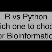 Mastering Bioinformatics R Vs Python Comparison