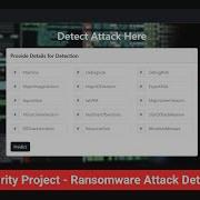 Cyber Security Project Ransomware Attack Detection Final Year Project