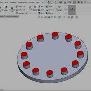Solidworks Tutorial 10 Circular Pattern In The Solidworks