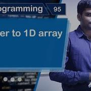 Pointer To 1D Array In C C Programming Tutorial 95