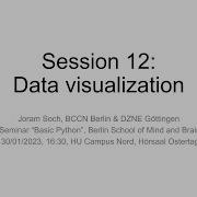 Session 12 Data Visualization Basic Python WS 22 23