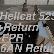 Pontiac G8 FUEL Hellcat 525 6AN Return Feed Radium Venturi Install TRAP DOOR METHOD