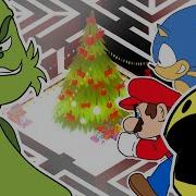 Pacman Mario Sonic Donkey Kong And The Grinch Christmas Video